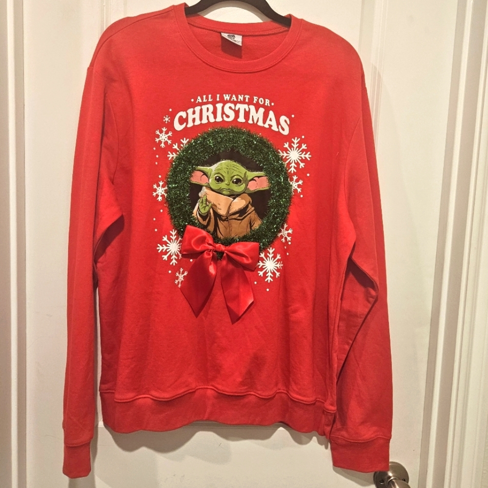 Star Wars, baby Yoda Christmas sweatshirt unisex size XXL